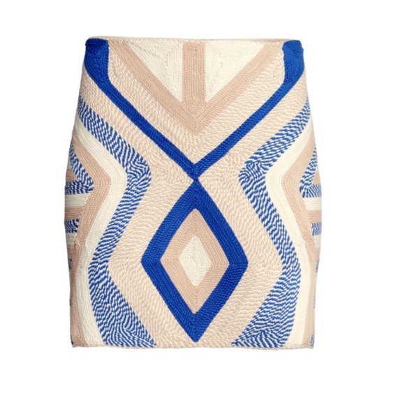 H&M Dresses & Skirts - H&M blue and white rope mini skirt H&M Dresses & Skirts - H&M blue and white rope mini skirt